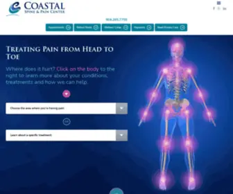 Coastalspineandpaincenter.com(Coastal Spine & Pain Center) Screenshot