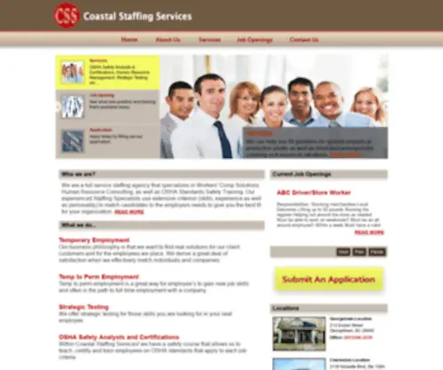 Coastalstaffingllc.com(Coastal Staffing Services) Screenshot