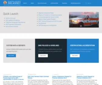 Coastalvalleysems.org(Coastal Valleys Emergency Medical Services Agency) Screenshot