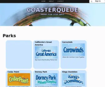 Coasterqueue.com(Coasterqueue) Screenshot