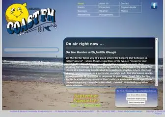 Coastfm.com.au(Adelaide's Coast FM 88.7) Screenshot