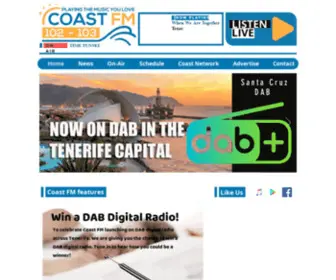 Coastfmradio.com(Coast FM Canary Islands) Screenshot