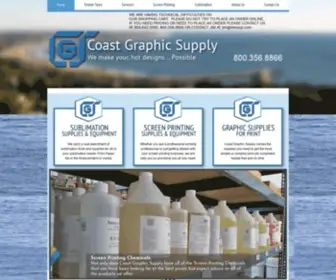 Coastgraphicsupply.com(Coast Graphic Supply of Ventura California) Screenshot