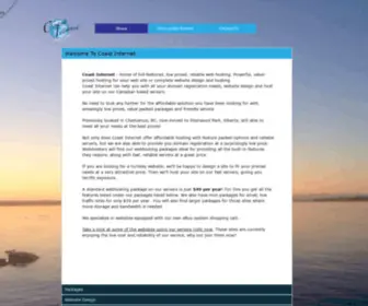 Coastinternet.ca(Coast Internet Affordable Web Hosting Design and Domain Registration) Screenshot