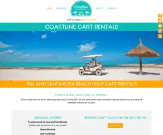 Coastlinecartrentals.com(Coastline Cart Rentals) Screenshot