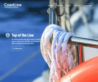 Coastlinegroup.ca(Innovative Canadian manufacturer of utility and specialty rope products for Marine) Screenshot