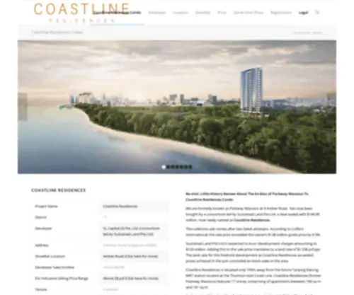 Coastlineresidences.com.sg(Coastline Residences @ Amber Road SL Capital (3) Sustained Land) Screenshot