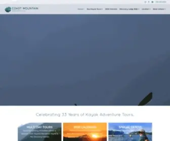 Coastmountainexpeditions.com(Sea Kayaking Tours in the Discovery Islands & Desolation Sound) Screenshot