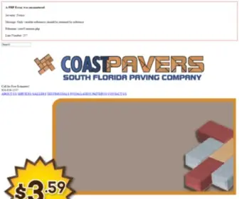 Coastpavers.com(Coast Pavers) Screenshot