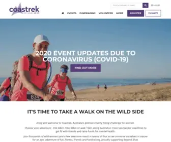 Coastrek.com.au(Charity & Fundraising Walks) Screenshot