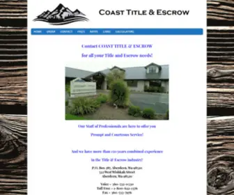 Coasttitle.com(Coast Title and Escrow) Screenshot