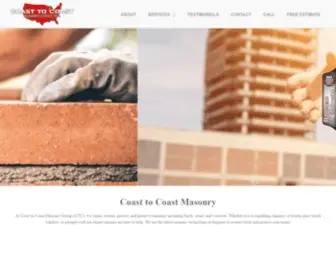 Coasttocoastmasonry.com(Coast to Coast Masonry) Screenshot