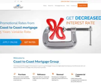 Coasttocoastmortgage.ca(Coast to Coast Mortgage Group) Screenshot