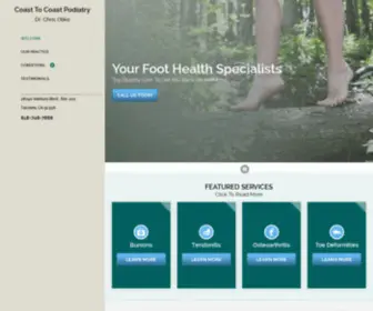 Coasttocoastpodiatry.com(Tarzana Podiatrist Coast To Coast Podiatry) Screenshot