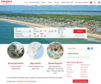 Coastwalkrealestate.com(Carolina Beach Real Estate) Screenshot