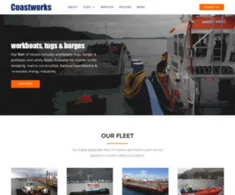 Coastworks.co.uk(Workboats, tugs & barges) Screenshot