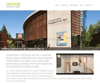 Coatesdesign.com(Seattle Architect) Screenshot