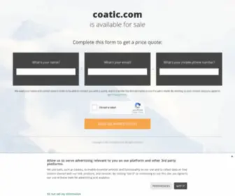 Coatic.com(Premium domain for sale) Screenshot