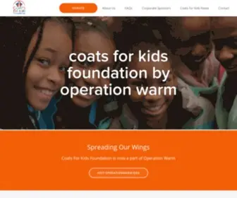 Coats-For-Kids.org(Coats for Kids Foundation of Operation Warm) Screenshot