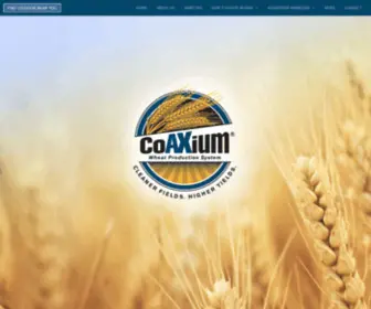 Coaxiumwps.com(CoAXium Wheat Production System for controlling grassy weeds in wheat) Screenshot