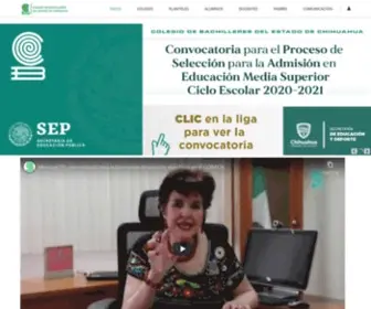 Cobachih.edu.mx(Colegio de Bachilleres del estado de Chihuahua) Screenshot