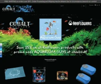 Cobaltaquatics.com(Best source for saltwater and freshwater fish food) Screenshot