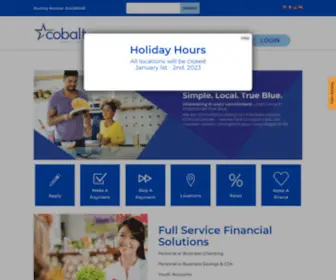 Cobaltcu.com(Cobalt Credit Union) Screenshot