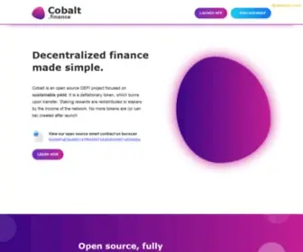 Cobalt.finance(Cobalt finance) Screenshot