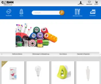 Coban-Kurzwaren.de(Nähzubehör & Kurzwaren Shop für Einzel) Screenshot