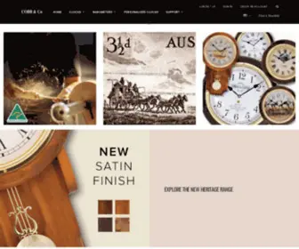 Cobbco1853.com(Worlds #1 Brand For Quality Wooden Clocks) Screenshot