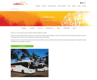 Cobbco.com.au(Cobb & Co) Screenshot