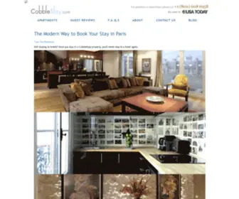 Cobblestay.com(Paris Vacation Rentals) Screenshot