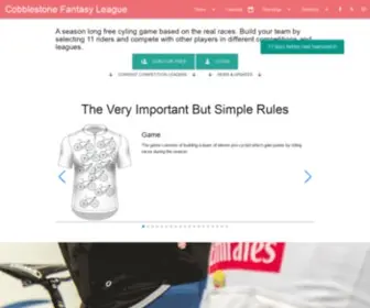 Cobblestone.be(Cobblestone Fantasy Cycling League) Screenshot