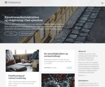 Cobblestone.dk(Foreninger og investeringsejendomme) Screenshot
