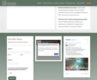 Cobbmastergardeners.com(Master Gardener Volunteers of Cobb County) Screenshot
