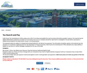 Cobbtaxpayments.org(Cobb County) Screenshot