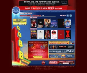 Cobbtheatres.com(CMX Cinemas) Screenshot