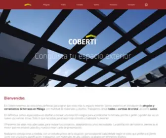 Coberti.com(Pérgolas y Cerramientos de terrazas en Málaga) Screenshot