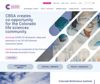 Cobioscience.com(Colorado Bioscience Association) Screenshot