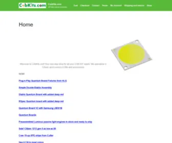 Cobkits.com(DIY kits and accessories) Screenshot