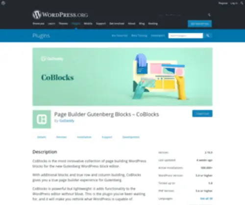 Coblocks.com(WordPress plugin) Screenshot