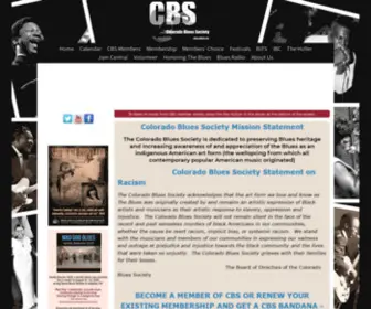 Coblues.com(Colorado Blues Society) Screenshot