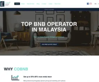 Cobnb.com.my(Airbnb Management Company Malaysia) Screenshot
