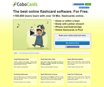 Cobocards.com(Karteikarten online und mobil lernen) Screenshot