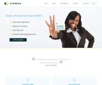 Cobol.co.za(Real Easy Loans) Screenshot