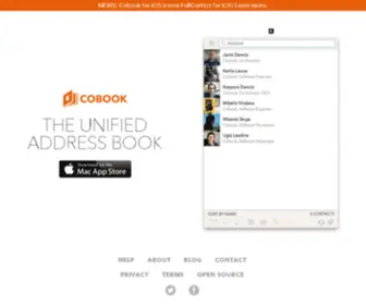 Cobookapp.com(Cobook Contacts) Screenshot