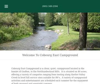 Cobourgeastcamp.com(Cobourg East Campground) Screenshot