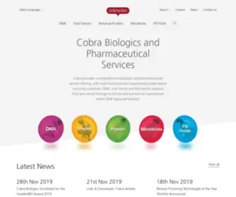 Cobrabio.com(Cobra Biologics) Screenshot