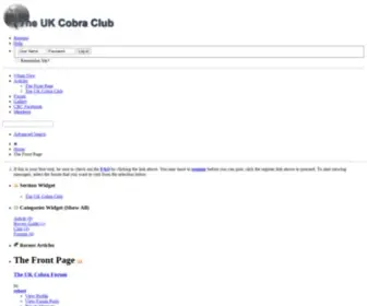 Cobraclub.com(UK Cobra Club) Screenshot