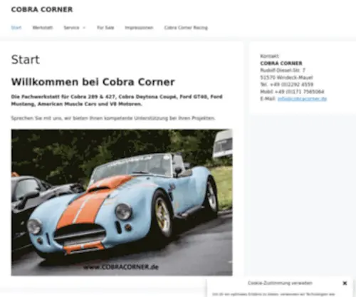 Cobracorner.de(Cobra Corner) Screenshot